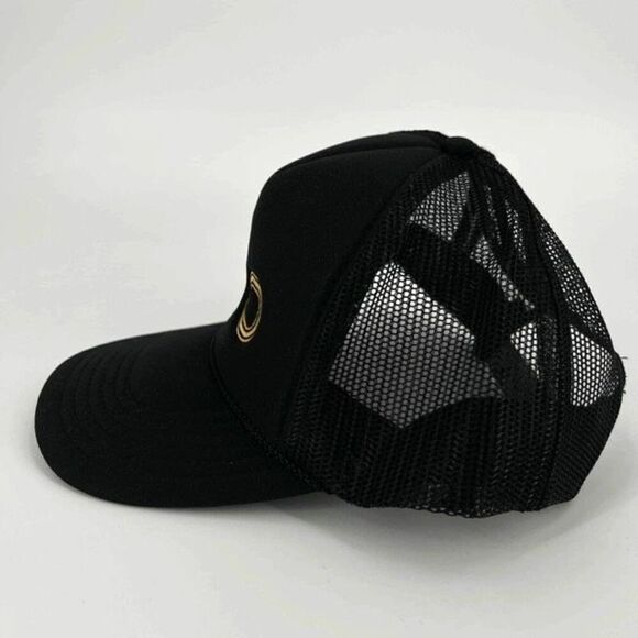 OTTO Dio Gold Letters Black SnapBack Trucker Hat Ball Cap Hat God NWOT - Picture 6 of 8